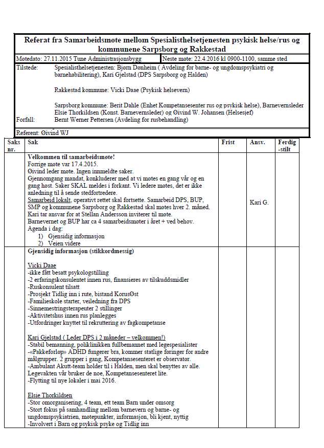 Tilbake Vedlegg sak 151-15 d Referat