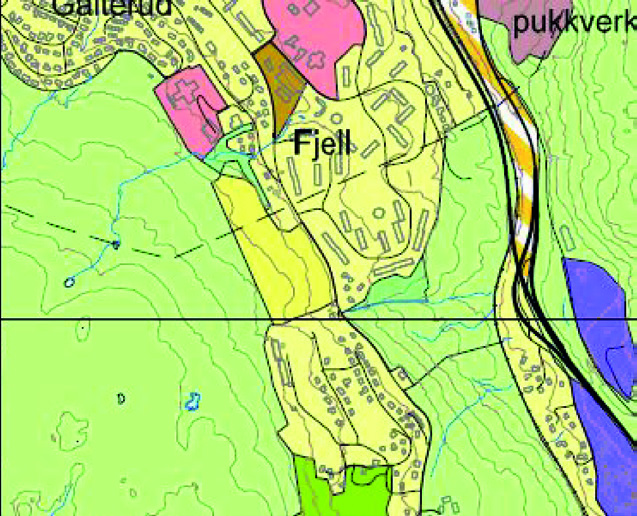 Boligområder 1. Boligområde øst for Fjell Gnr/Bnr: 23/16 og del av 22/16, 23/1 og 24/1 Dagens formål: LNF Foreslått formål: Boliger Arealstørrelse: ca.