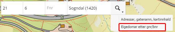 Søkefunksjonar Systemet vil søke i alle temalag og SSR (Kartverkt sitt stadnamn register). Du får også treff på metadata til temalaga.