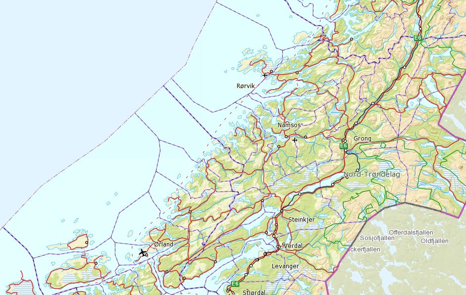 Sørmarkfjellet Sarepta Nedre Fiskumfoss Roan Fosen