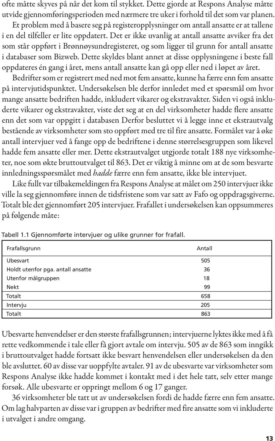 Det er ikke uvanlig at antall ansatte avviker fra det som står oppført i Brønnøysundregisteret, og som ligger til grunn for antall ansatte i databaser som Bizweb.
