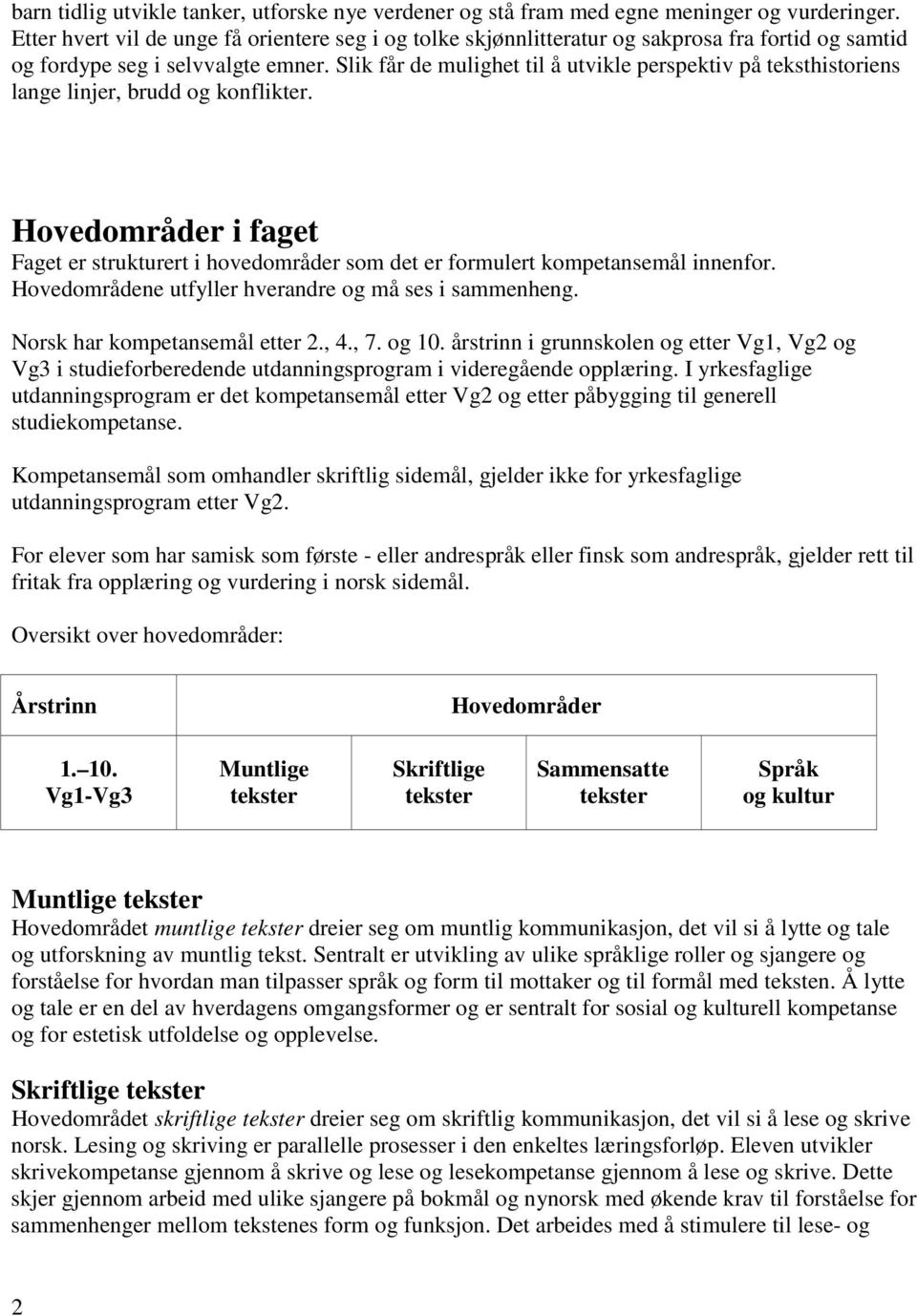 Slik får de mulighet til å utvikle perspektiv på teksthistoriens lange linjer, brudd og konflikter.