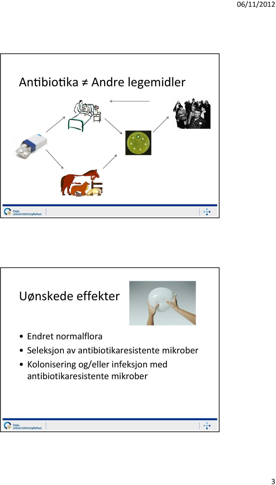 antibiotikaresistente mikrober Kolonisering