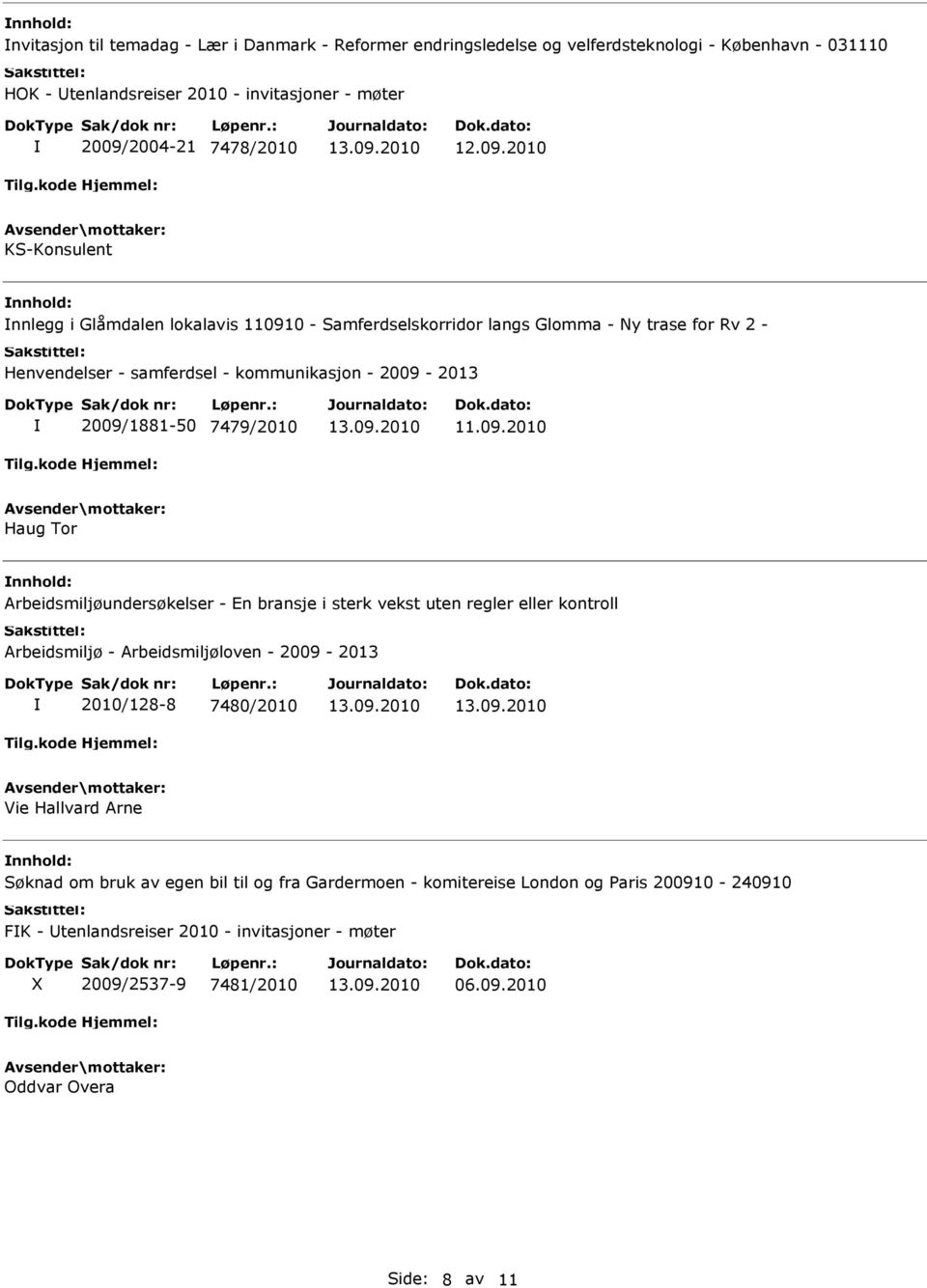 2010 KS-Konsulent nnlegg i Glåmdalen lokalavis 110910 - Samferdselskorridor langs Glomma - Ny trase for Rv 2 - Henvendelser - samferdsel - kommunikasjon - 2009-2013 2009/1881-50 7479/2010