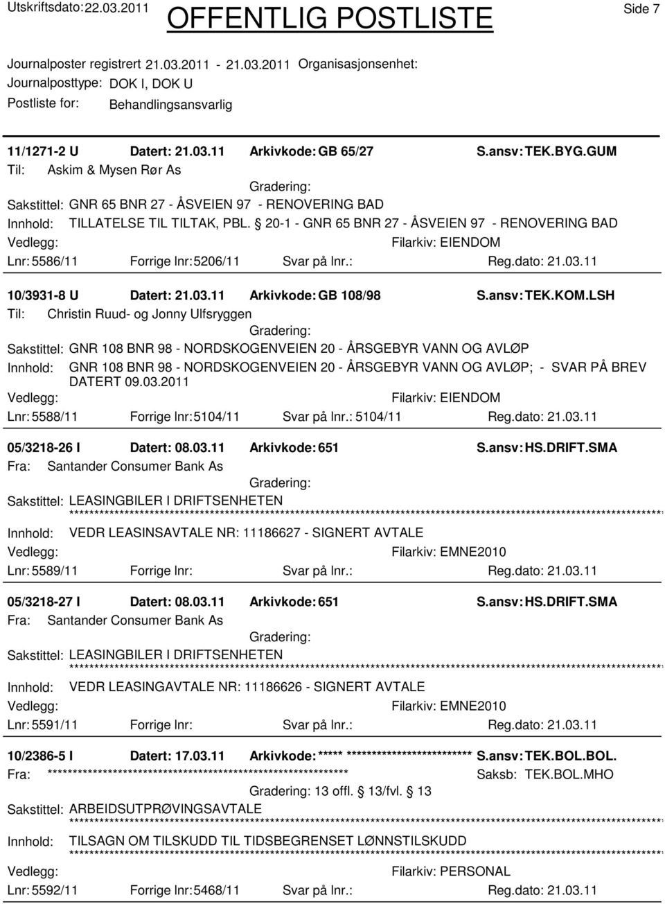 LSH Til: Christin Ruud- og Jonny Ulfsryggen Sakstittel: GNR 108 BNR 98 - NORDSKOGENVEIEN 20 - ÅRSGEBYR VANN OG AVLØP Innhold: GNR 108 BNR 98 - NORDSKOGENVEIEN 20 - ÅRSGEBYR VANN OG AVLØP; - SVAR PÅ