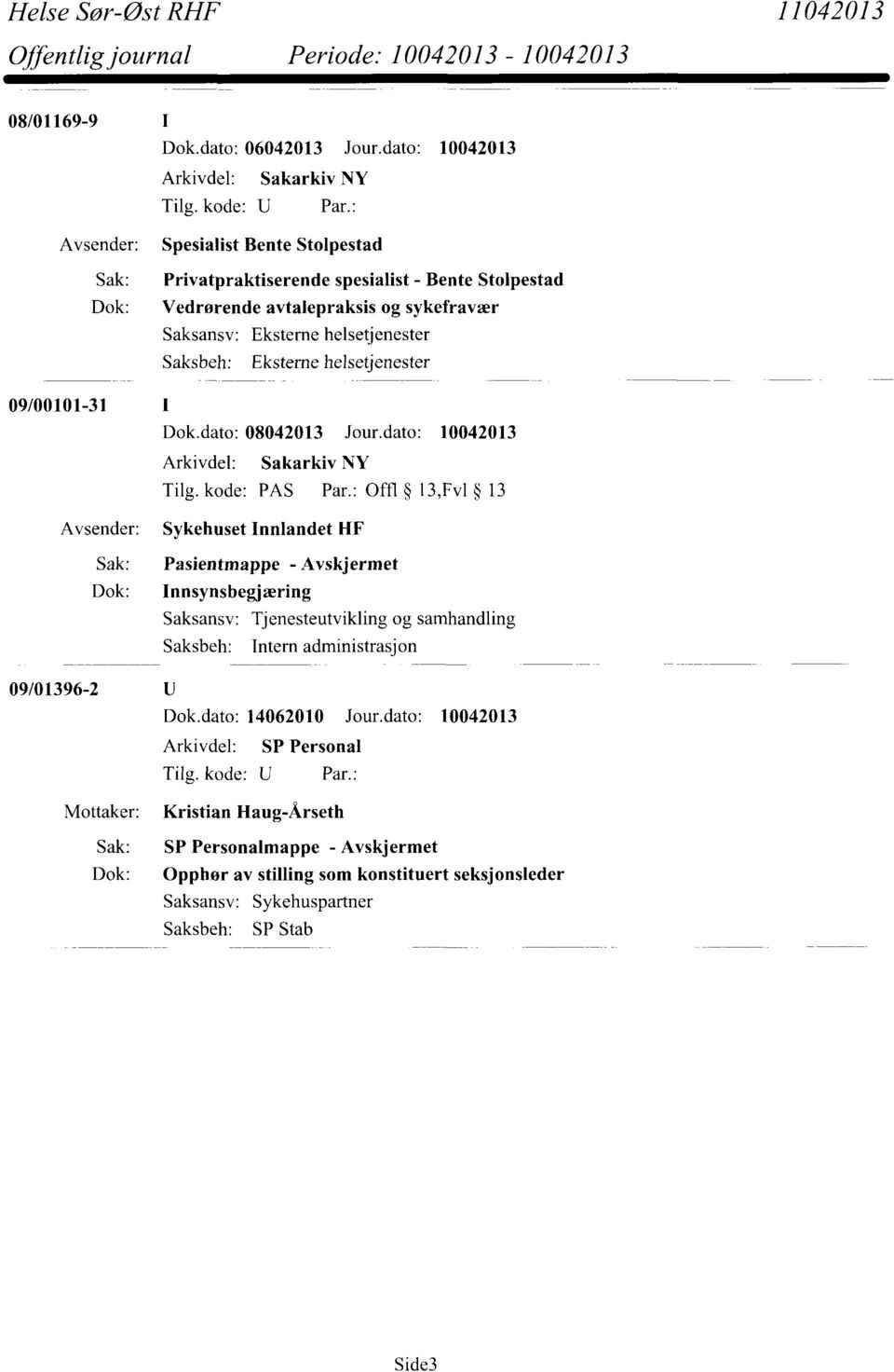 09/00101-31 1 Tilg. kode: PAS Par.