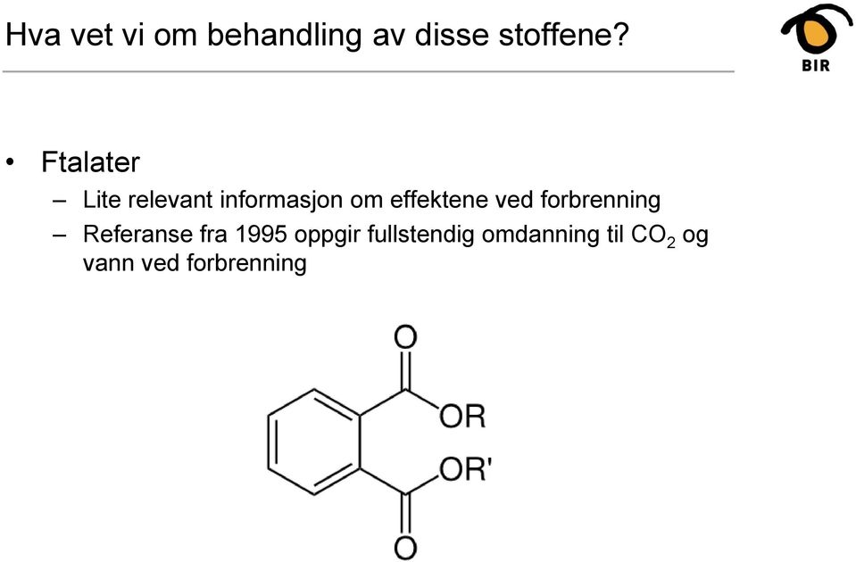 effektene ved forbrenning Referanse fra 1995