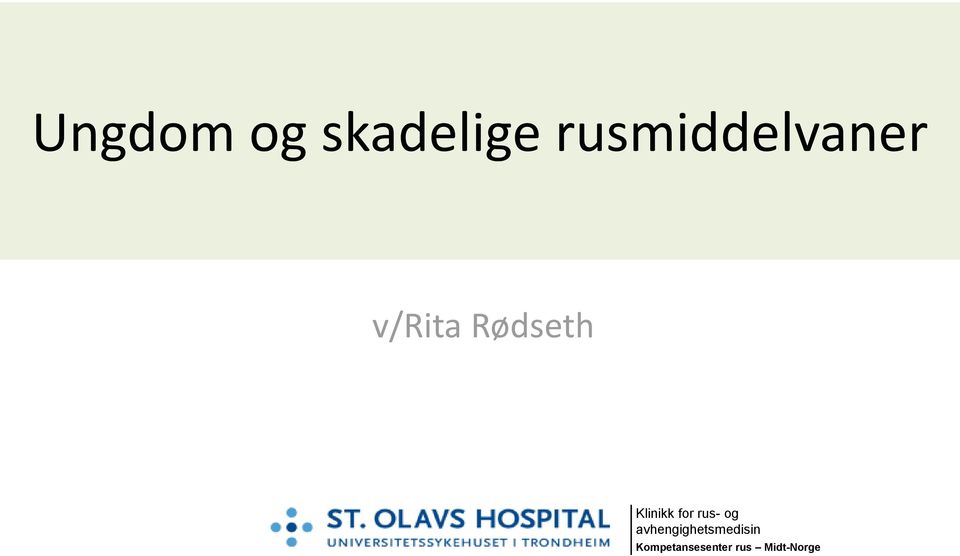 Rødseth Klinikk for