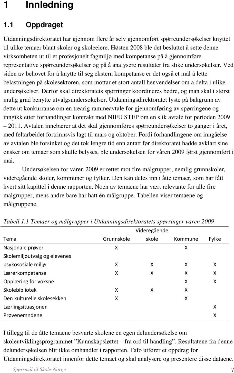 undersøkelser.