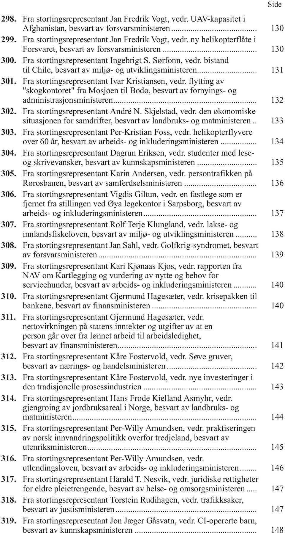 flytting av "skogkontoret" fra Mosjøen til Bodø, besvart av fornyings- og administrasjonsministeren... 132 302. Fra stortingsrepresentant André N. Skjelstad, vedr.