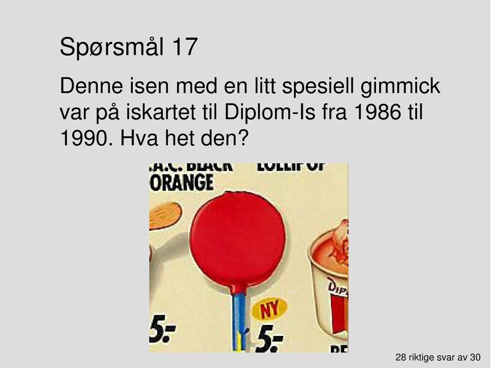 iskartet til Diplom-Is fra 1986