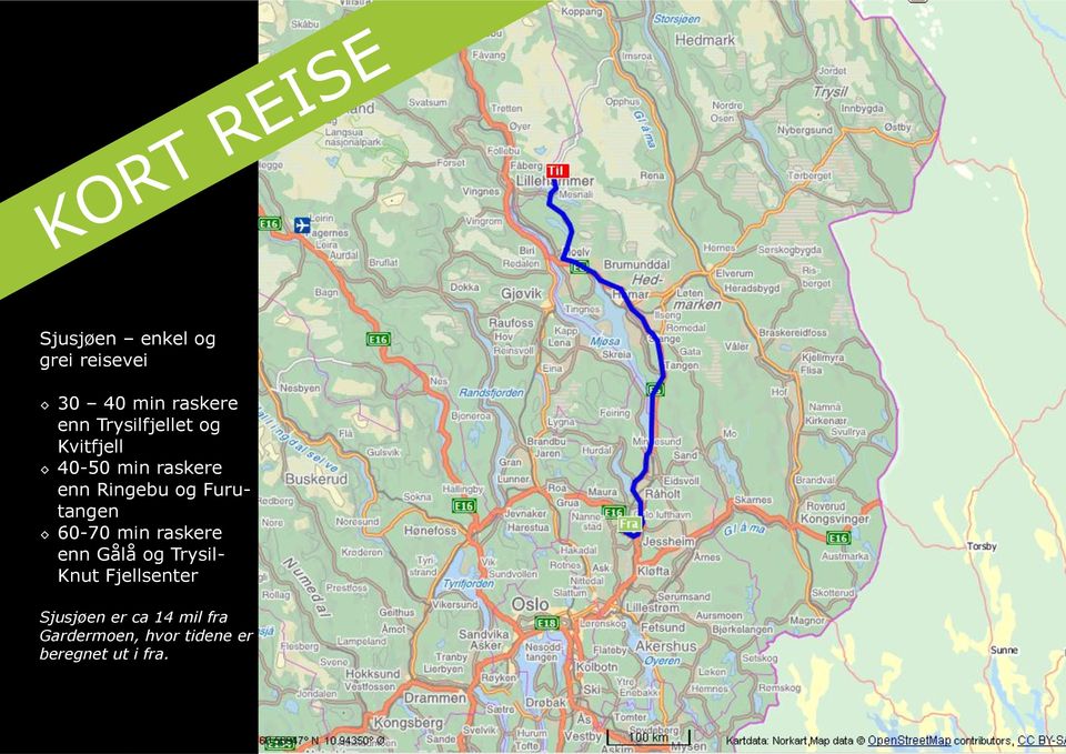 Furutangen 60-70 min raskere enn Gålå og Trysil- Knut Fjellsenter