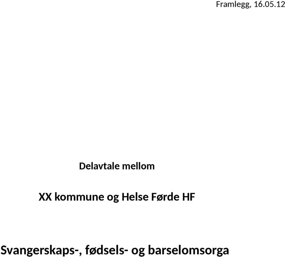 kommune og Helse Førde HF