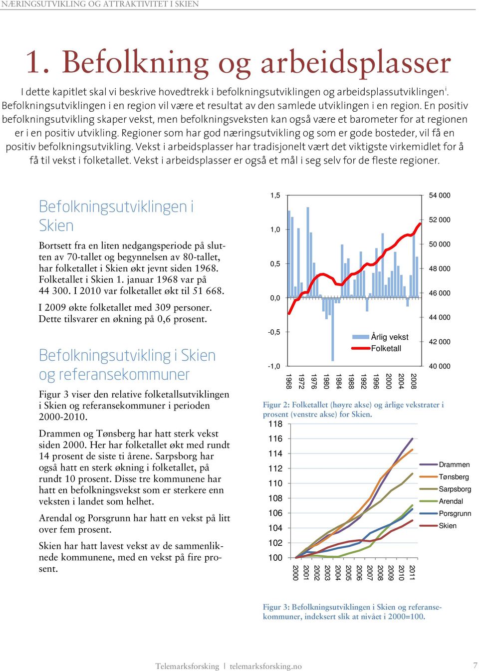 En positiv befolkningsutvikling skaper vekst, men befolkningsveksten kan også være et barometer for at regionen er i en positiv utvikling.