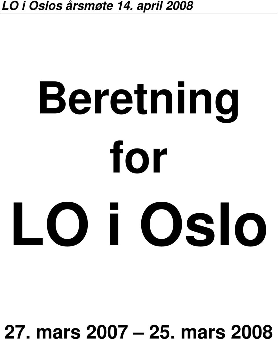 for LO i Oslo 27.
