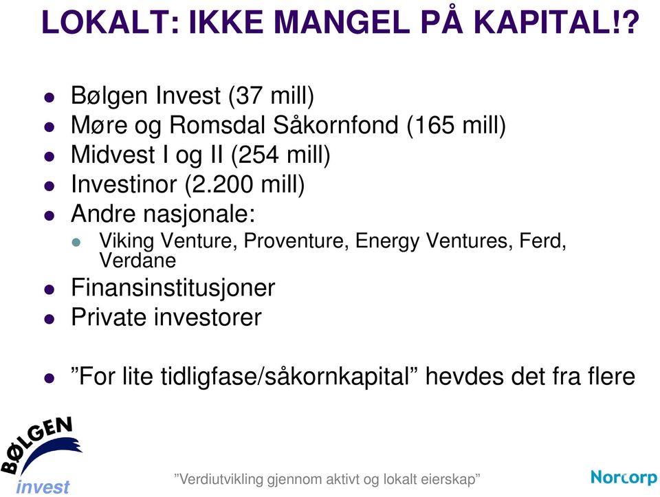 II (254 mill) Investinor (2.