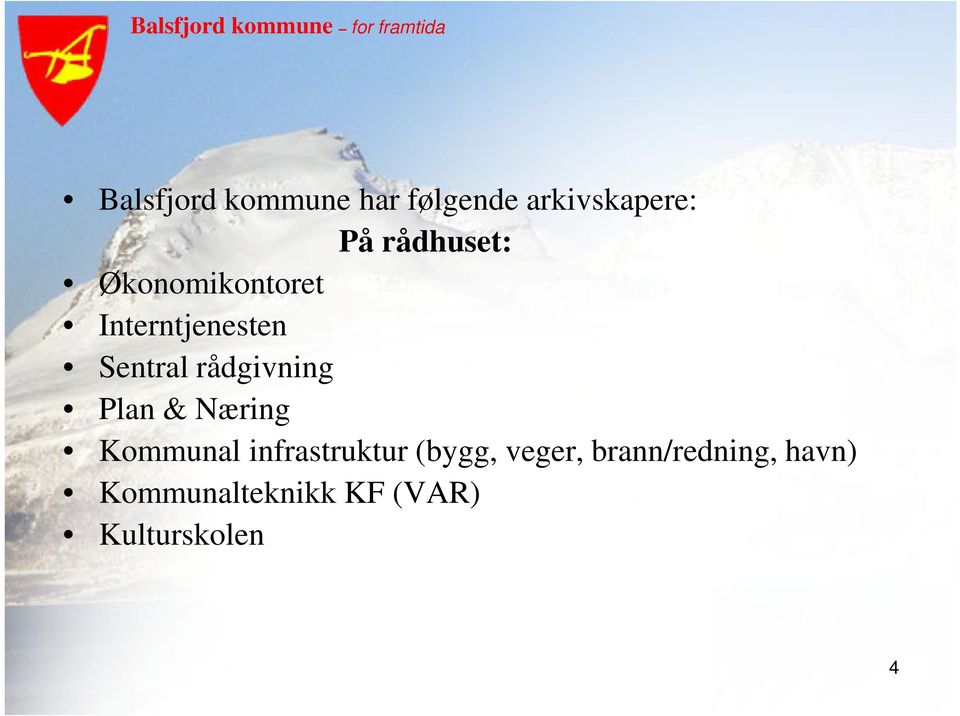 rådgivning Plan & Næring Kommunal infrastruktur (bygg,