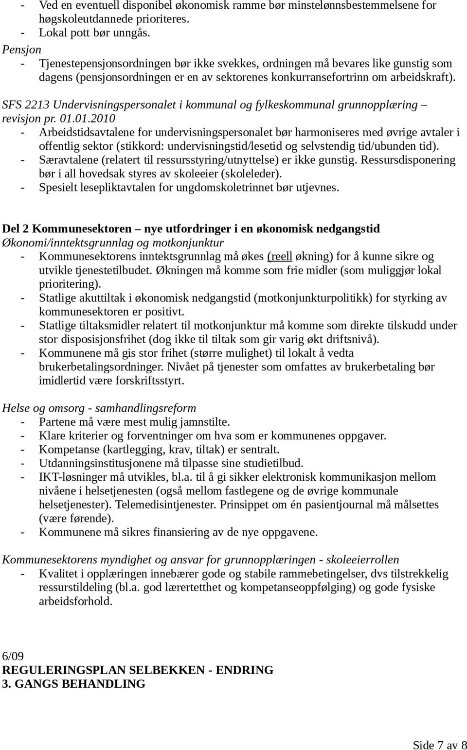 SFS 2213 Undervisningspersonalet i kommunal og fylkeskommunal grunnopplæring revisjon pr. 01.