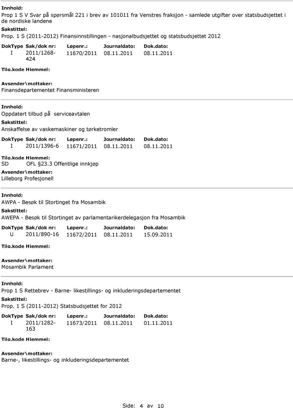 vaskemaskiner og tørketromler 2011/1396-6 11671/2011 OFL 23.