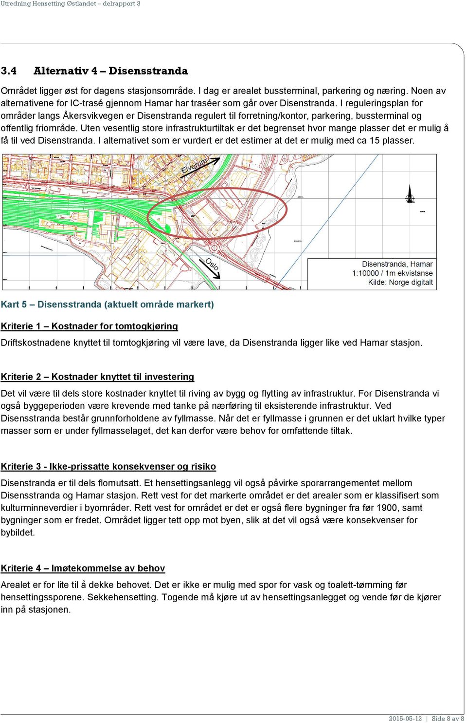 I reguleringsplan for områder langs Åkersvikvegen er Disenstranda regulert til forretning/kontor, parkering, bussterminal og offentlig friområde.
