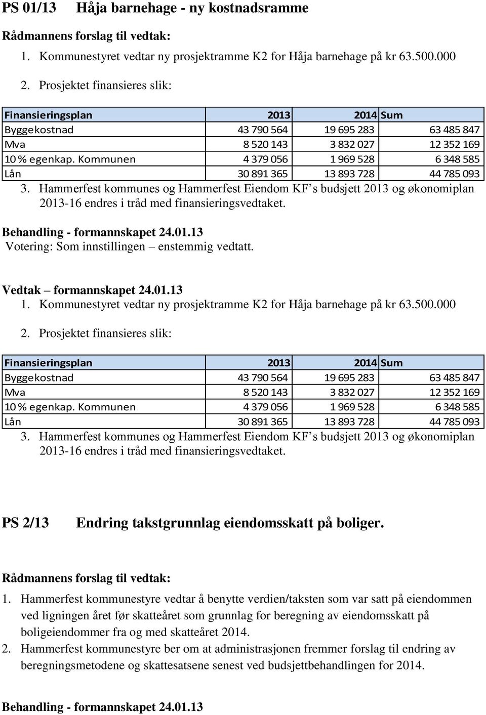 Kommunen 4 379 056 1 969 528 6 348 585 Lån 30 891 365 13 893 728 44 785 093 3.