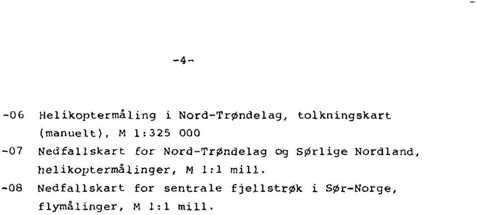 sørlige Nordland, helikoptermålinger, M 1:1 mill.