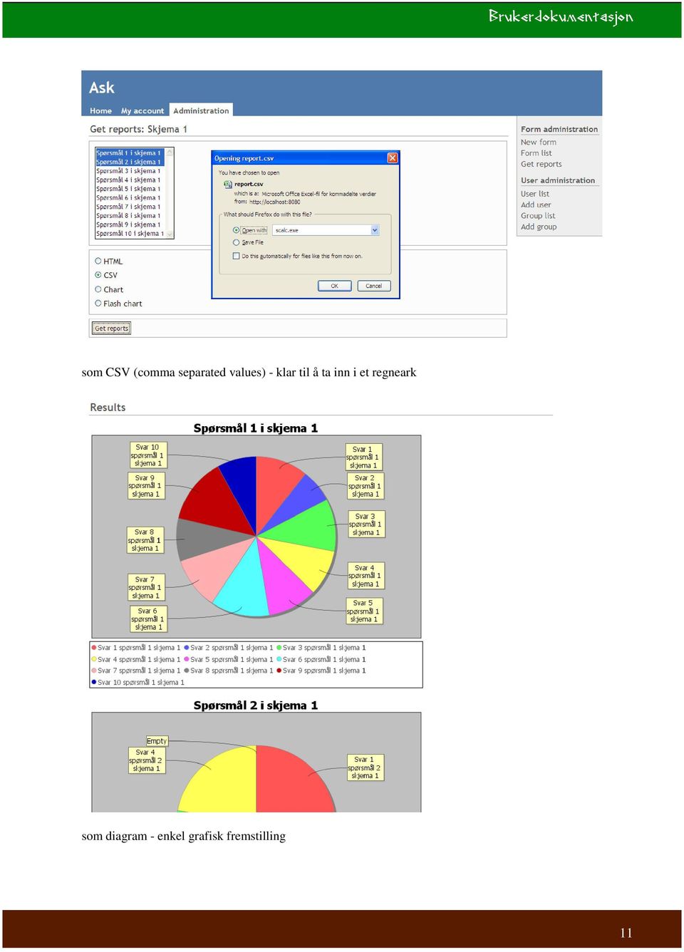 i et regneark som diagram -