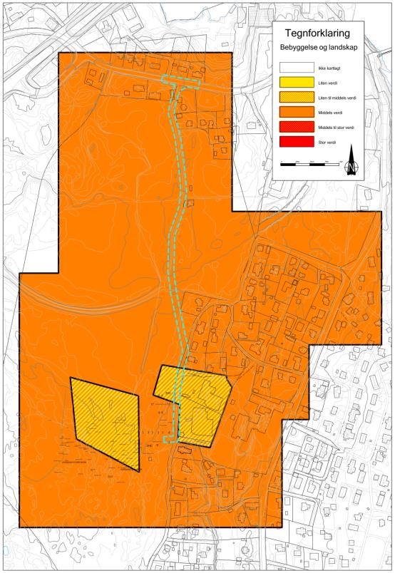 Utredning av de ulike alternativene Alternativ trafikkløsning 1 (Barkveien og Skredsvikmoen): Barkvegen benyttes i hele sin lengde fra krysset ved Gravfossveien, og sørover mot jordet og bolighuset