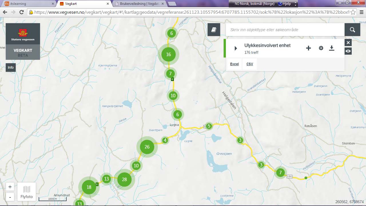 vegbanen. Det vil ta noe tid før tiltaket blir utført og i tillegg vil det ta noe tid før saltet begynner å virke. For å eksemplifisere dette ser vi på rv.