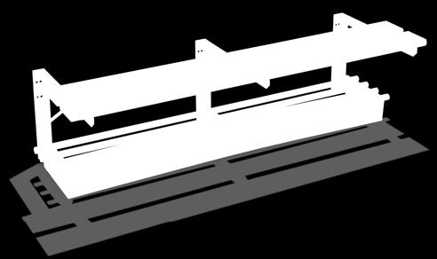 ) Plastpropper kan monteres på enderør SITTEBENK/SKOHYLLE Leveres i sølv, RAL 9006 2 planker i furu Dybde 41 cm Leveres i breddene 1200 mm (start/skjøt) og 600 mm (start/skjøt) Kan