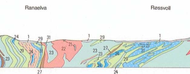 (A ) Figur 1: Kartutsnitt berggrunnskart: Storforshei 2027 IV. Opprinnelig målestokk: 1: 50 000.. = Tunneltrasè (A) (A) (A ) Figur 2: Utsnitt av lengdeprofil A-À.
