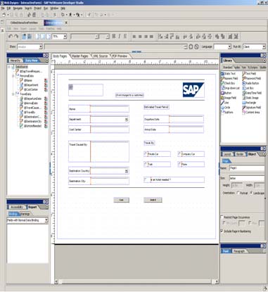 Adobe Technology in the SAP Web Application server NetWeaver Developer Studio ABAP Workbench