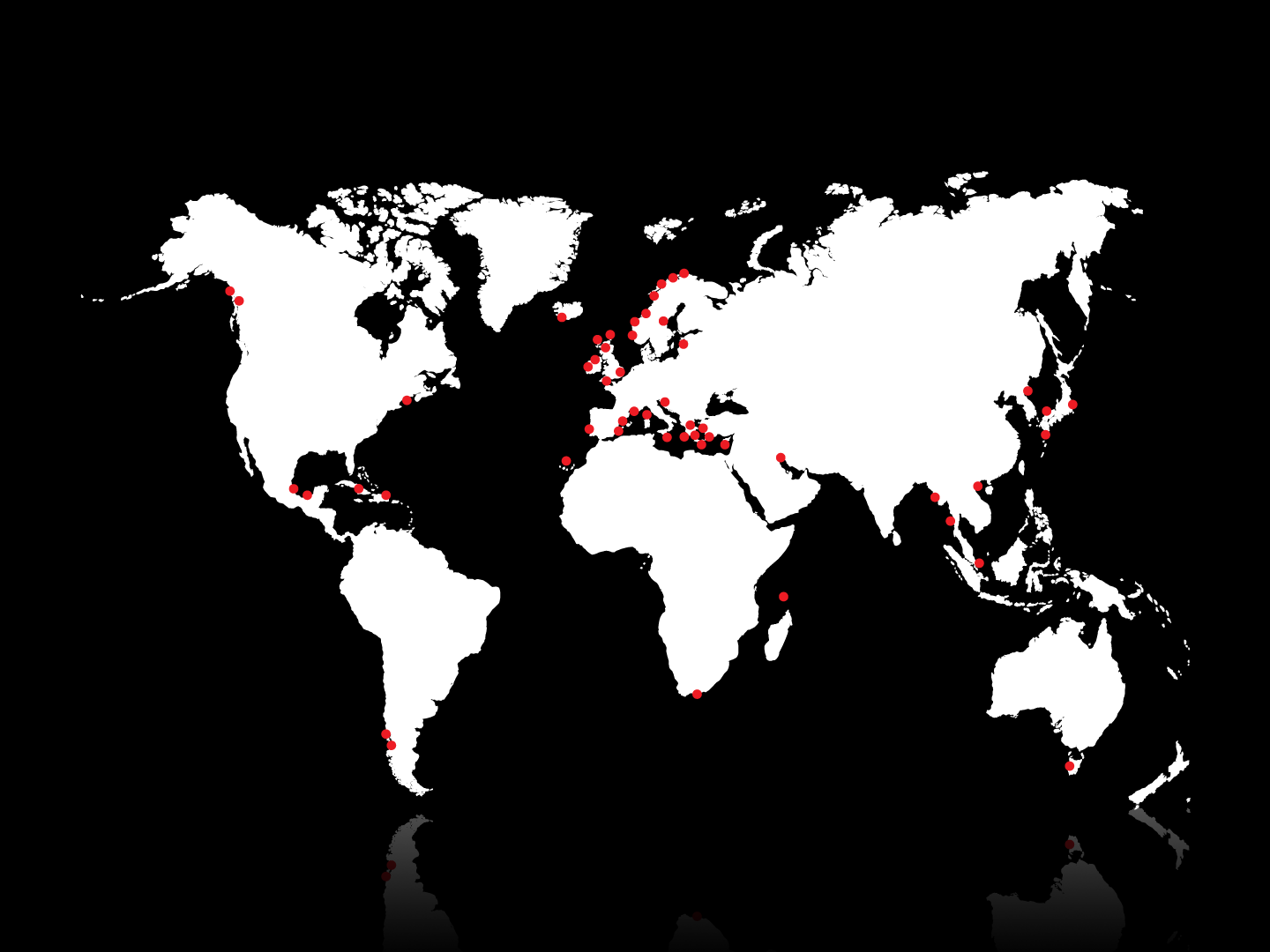 Global aktivitet Over 6000 merder