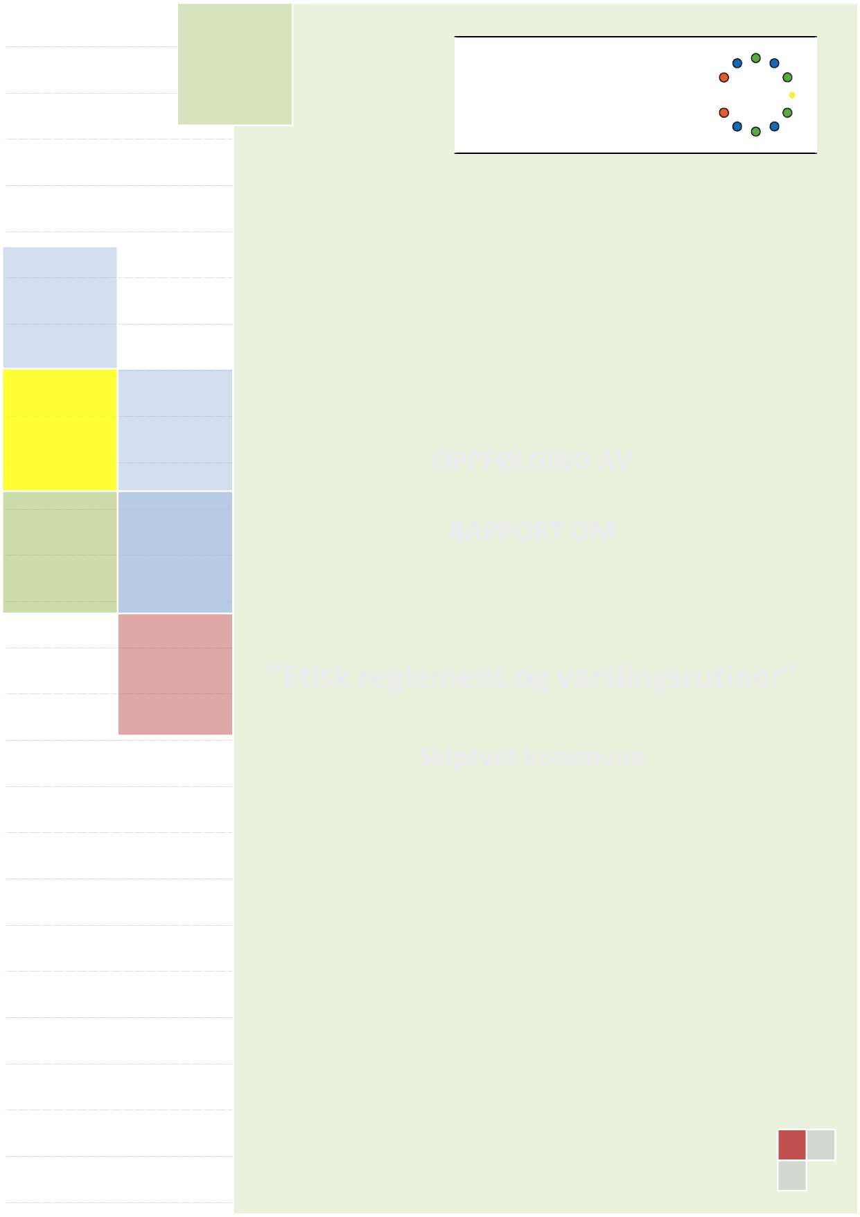 OPPFØLGING AV RAPPORT OM Etisk reglement