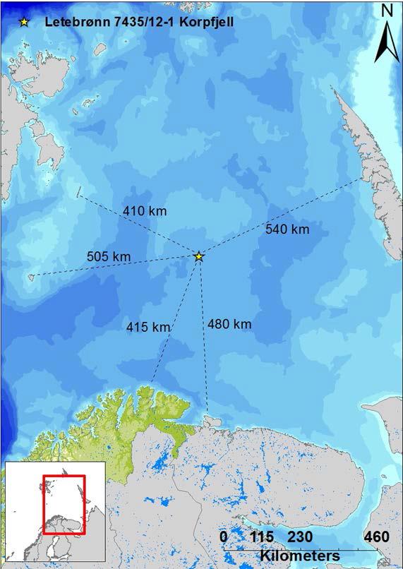 som grunnlag for beredskapsetablering. Det er utført en miljørisikoanalyse for denne letebrønnen [1]. Informasjon fra miljørisikoanalysen inngår som grunnlag i beredskapsanalysen.