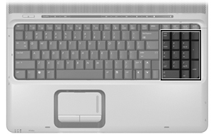 3 Numeriske tastaturer Maskinen har et integrert numerisk tastatur. Du kan også koble til et ekstra eksternt numerisk tastatur eller tastatur.
