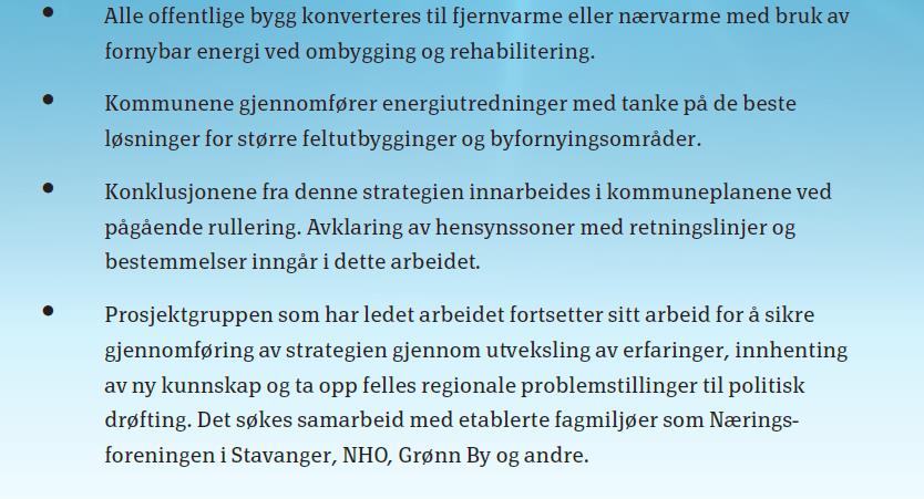 Fremtidige Varme- og energiløsninger for Nord-Jæren, Stavanger,