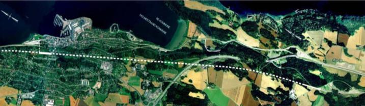 Holm Holmestrand Nykirke Total lengde på dobbeltsporet som skal bygges: 14,1 km 12,3 km blir i tunnel Ny stasjon i tunnel der tog passerer i 250 km/t Reisetiden kortes ned med 5