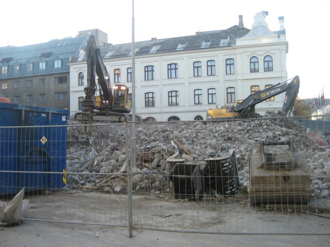 Gjenvinning av betongavfall Ren betong kan nyttiggjøres.