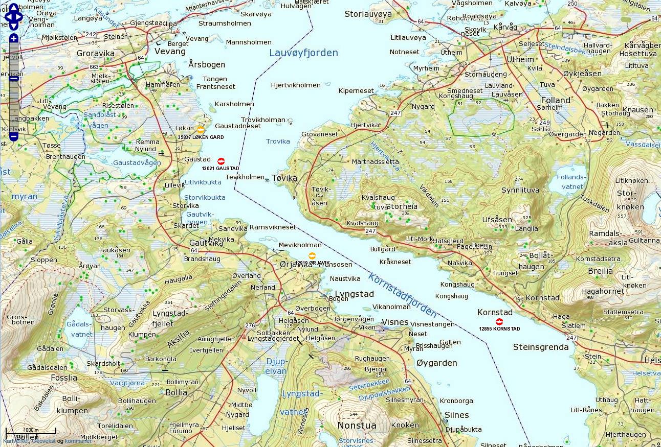 2. Materiale og metode Planlagt anleggsplassering for lokaliteten ligger i Kornstad fjorden, i Averøy Kommune, Møre og Romsdal.