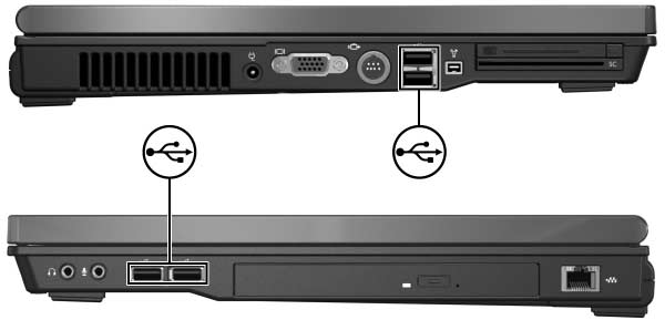 1 Bruke en USB-enhet USB (Universal Serial Bus) er et maskinvaregrensesnitt som du kan bruke for å koble til eventuelle eksterne enheter som USB-tastatur, -mus, -harddisk, -skriver, -skanner og -hub