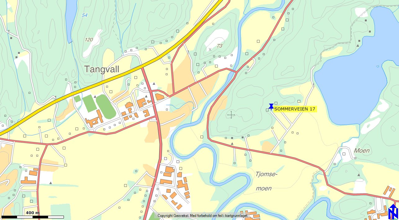 fradeling av boligtomt og oppføring av bolig på GB 70/94, Sommerveien 17.