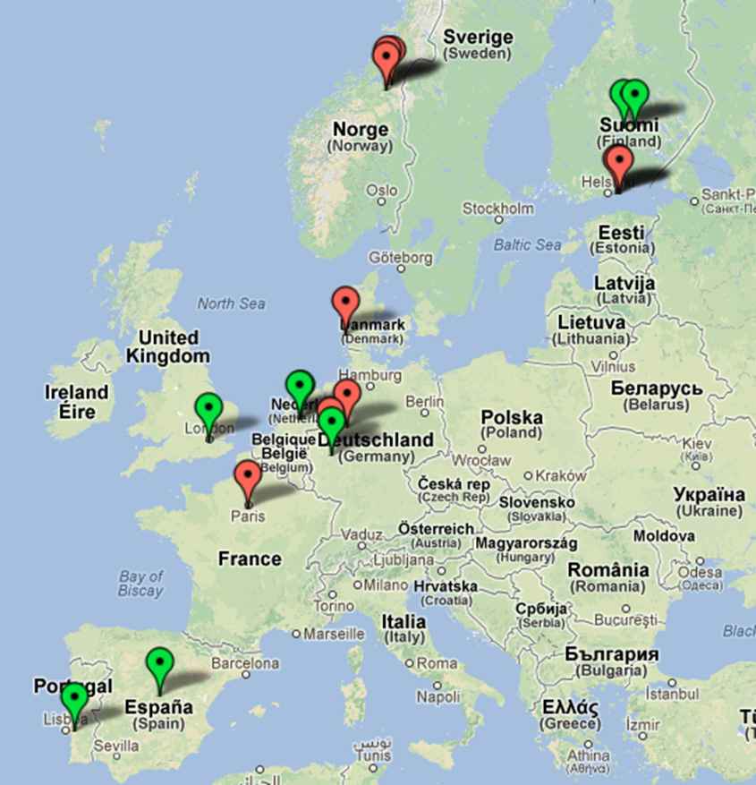 Smart Regions Eksempler på gode tjenester basert på AMS Oversiktskart på www.smartregions.