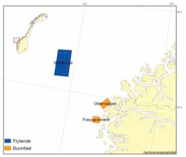 Området ligger innenfor gyteområdet for norsk vårgytende sild med gyting i februarmars, jf. kapittel 4.1, figur 4.1. Området ligger innenfor gyteområdet for nordøstarktisk torsk med gyting i februarapril, jf.