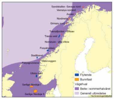 komster av beitende sild i Norskehavet. Vågekvalen er spesielt knyttet til sokkelområder, men finnes også over dypt vann i Norskehavet, særlig når den går etter sild.