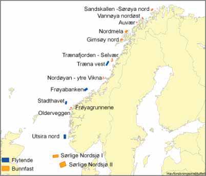 1 Innledning og bakgrunn Havforskningsinstituttet (HI) har på oppdrag fra Norges vassdrags- og energidirektorat (NVE) foretatt en gjennomgang av det marine kunnskapsgrunnlaget for de 15