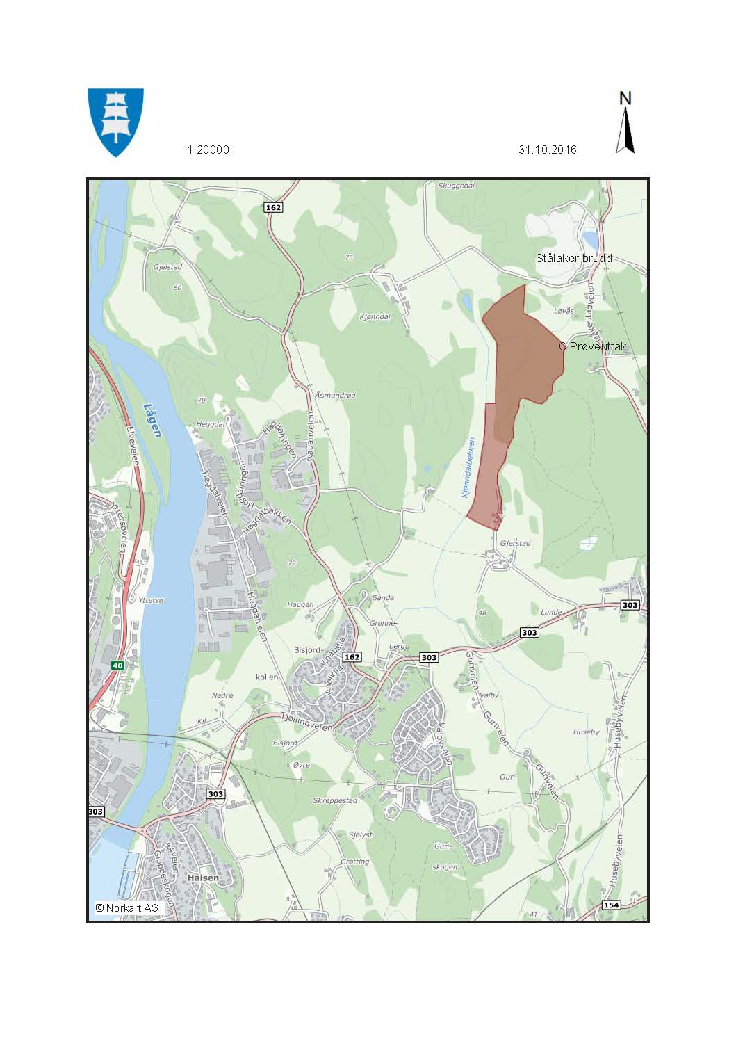 Prøvedriftsplan Stålaker steinbrudd Fig. 2.