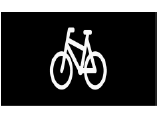 1039 Sykkelsymbol Sykkelsymbol skal anvendes for å markere sykkelfelt og angir da at trafikkreglenes* bestemmelser om sykkelfelt gjelder. Sykkelsymbol (stor størrelse) kan også benyttes i sykkelboks.