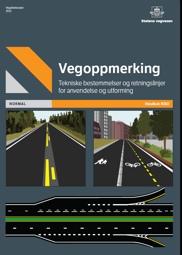 Håndbok N302 0. Forord Gyldighet Innhold 1. Regelverk og administrasjon 2. Vegoppmerkingssystemet 3. Utforming og dimensjoner 4. Sikt 5.