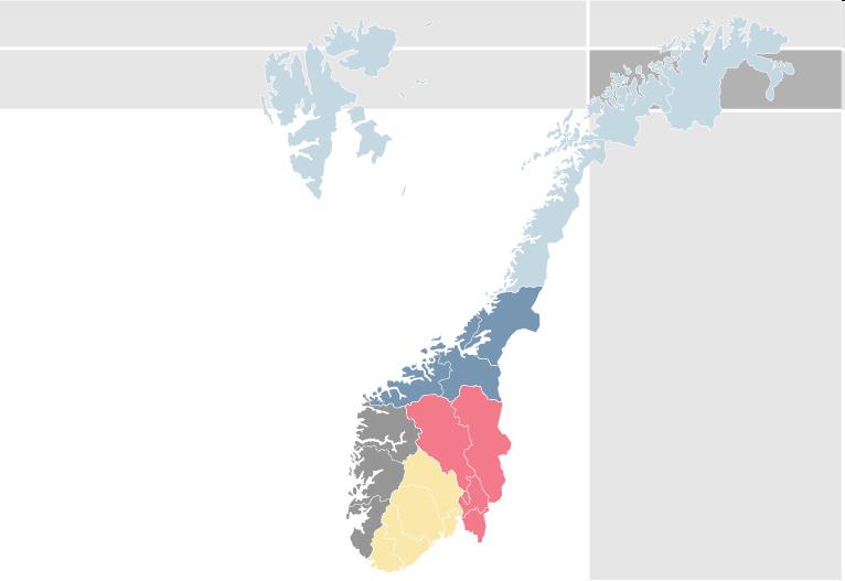 The North: Survivors: 74 (48) Total: Survivors: 490 (325) Response rate: 66.